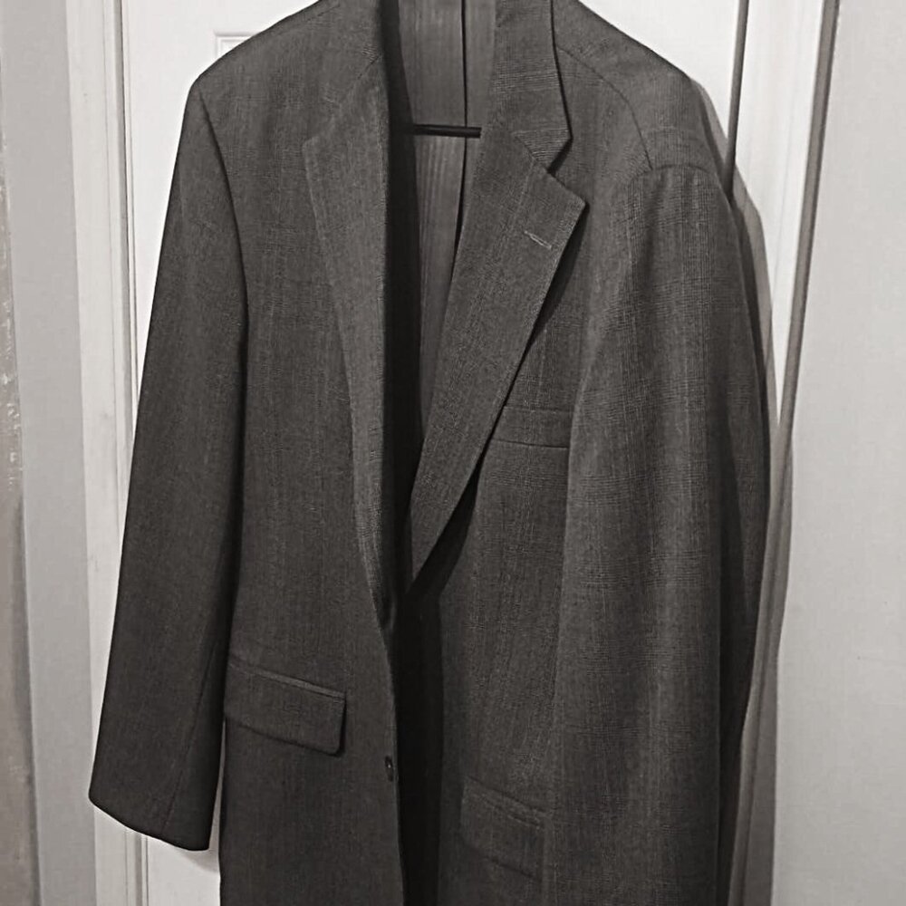 Haggar Men's Gray Sport Coat Blazer